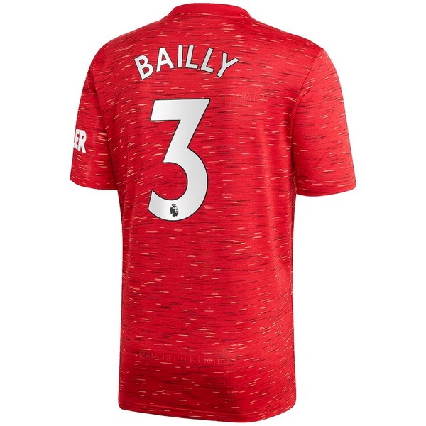 Camiseta Manchester United NO.3 Bailly 1ª 2020 2021 Rojo